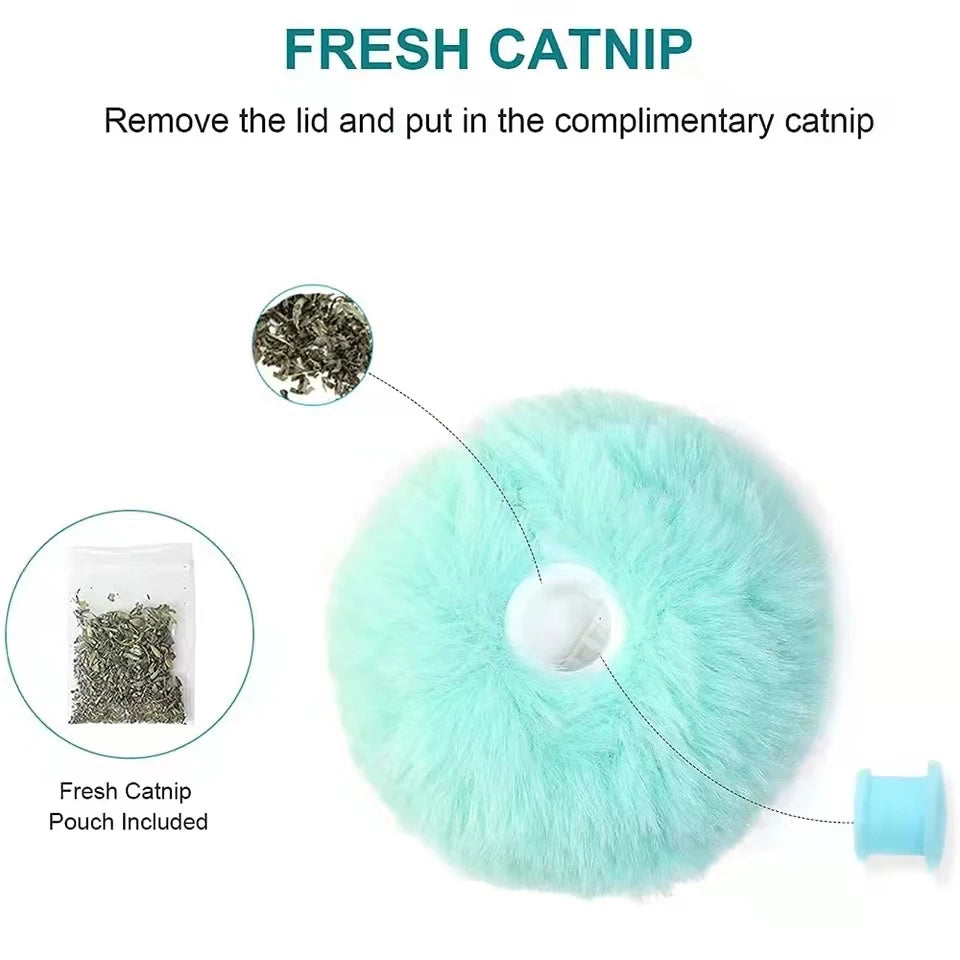 Meow Motion™ – Smart Interactive Cat Ball with Real Animal Sounds & Catnip Fun