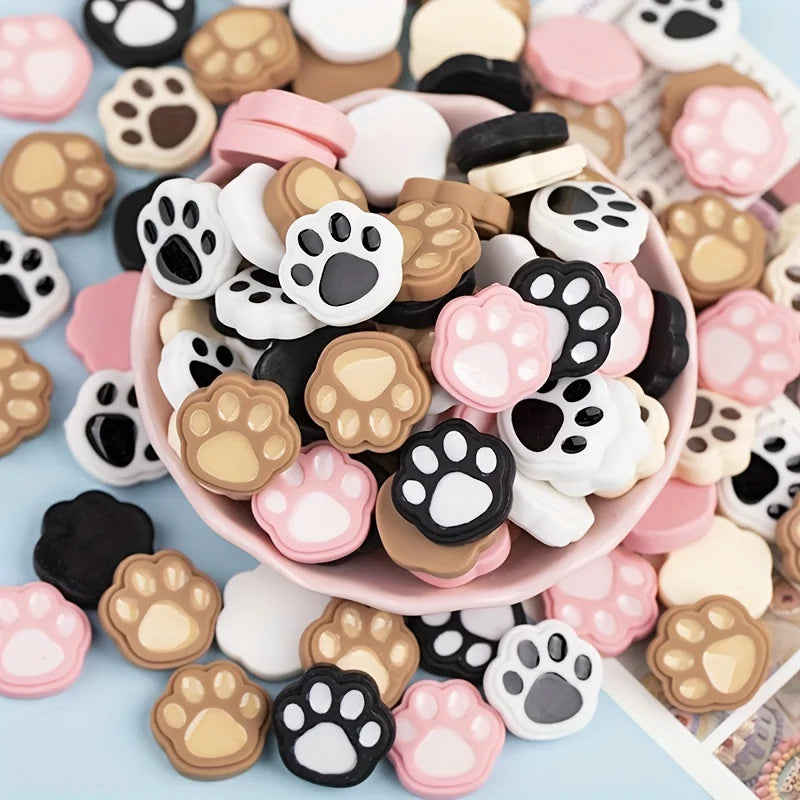 PawSteps™ – 5pcs Cute Cat Paw Print Fridge Magnets | Soft Touch of Whiskered Feet