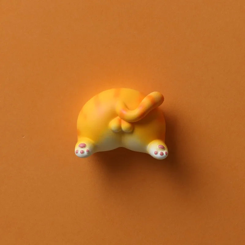 Kitty Butts™ – Funny Cat Butt Fridge Magnets Set | Cute Resin Decoration for Fridge & Office