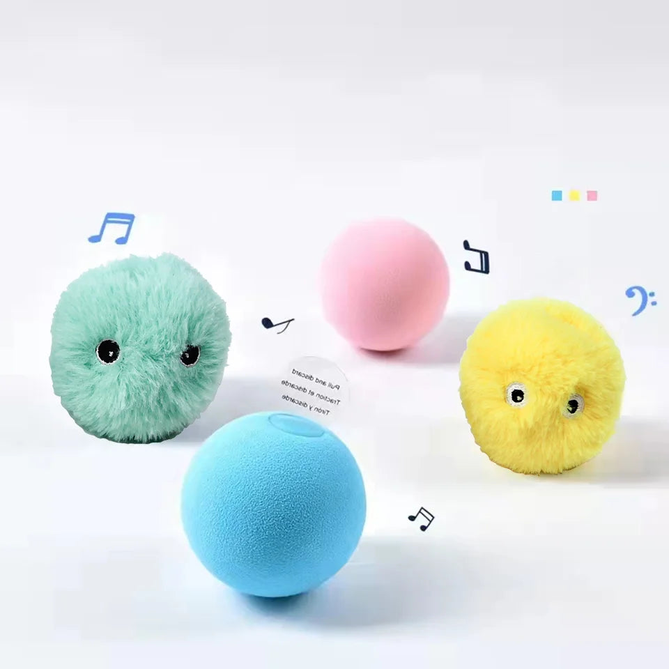 Meow Motion™ – Smart Interactive Cat Ball with Real Animal Sounds & Catnip Fun