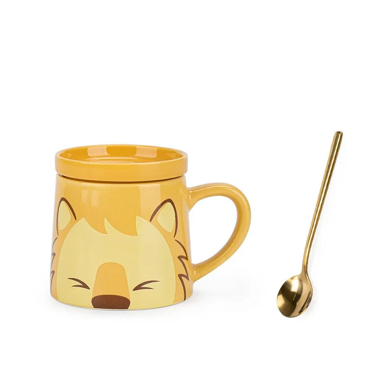 Meow Mug™ – The Cutest Cat Cup with Lid & Spoon | 300ml Ceramic Joy