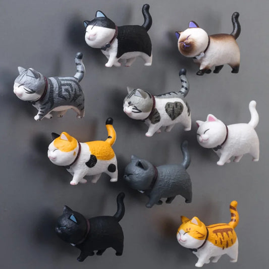 Surprise Meow™ – 3pcs 3D Cat Fridge Magnets | Random Styles & Adorable Designs for Cat Lovers