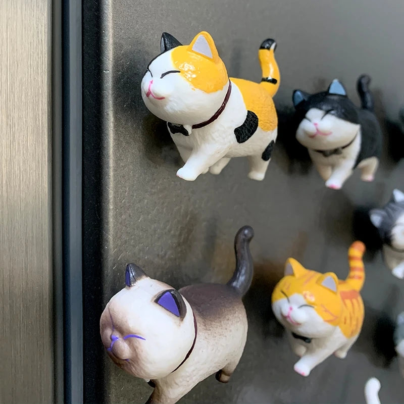 Surprise Meow™ – 3pcs 3D Cat Fridge Magnets | Random Styles & Adorable Designs for Cat Lovers
