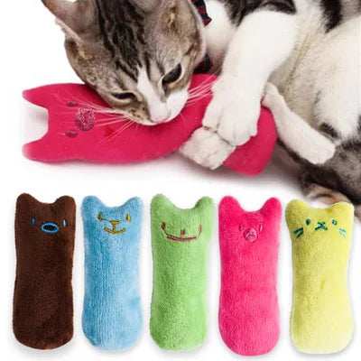 Meow Chew™ – Catnip Plush Chewing Toy with Funny Sounds | Claw & Bite Safe Fun