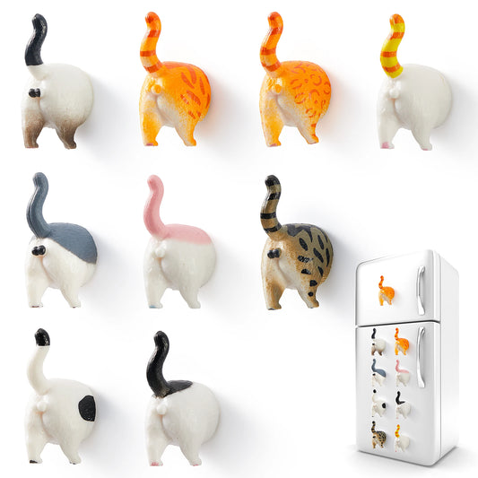 MeowButts™ – 9pcs Funny Cat Butt Fridge Magnets | The Purr-fect Gag Gift!