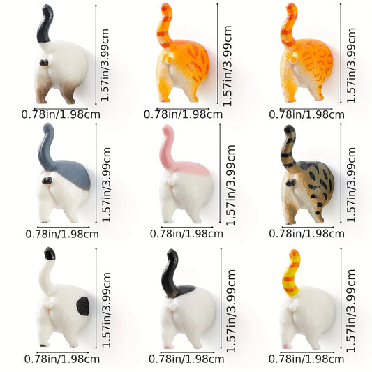 MeowButts™ – 9pcs Funny Cat Butt Fridge Magnets | The Purr-fect Gag Gift!