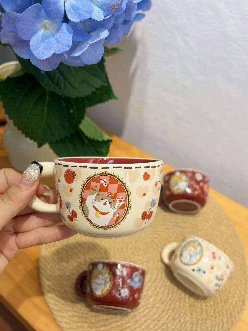 MeowLuck™ Vintage Ceramic Cup