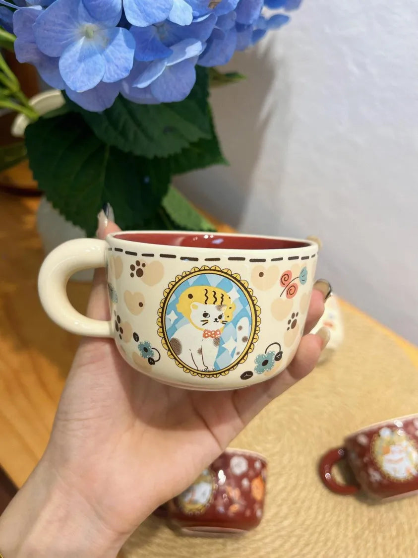 MeowLuck™ Vintage Ceramic Cup