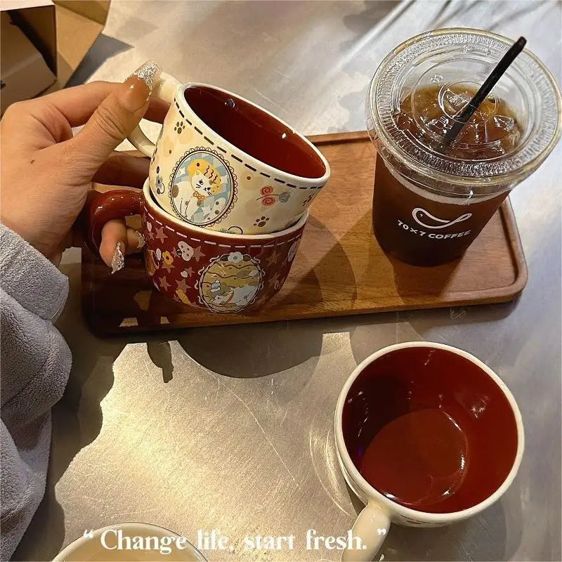 MeowLuck™ Vintage Ceramic Cup