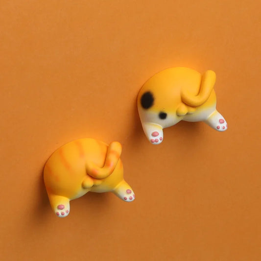 Kitty Butts™ – Funny Cat Butt Fridge Magnets Set | Cute Resin Decoration for Fridge & Office