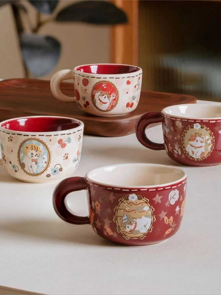 MeowLuck™ Vintage Ceramic Cup