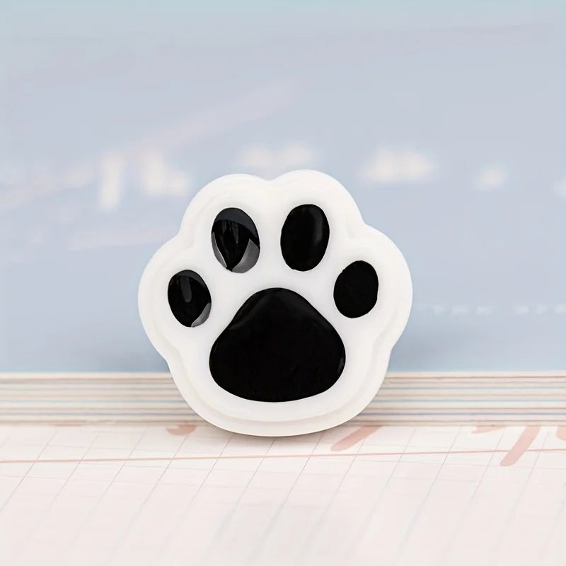 PawSteps™ – 5pcs Cute Cat Paw Print Fridge Magnets | Soft Touch of Whiskered Feet