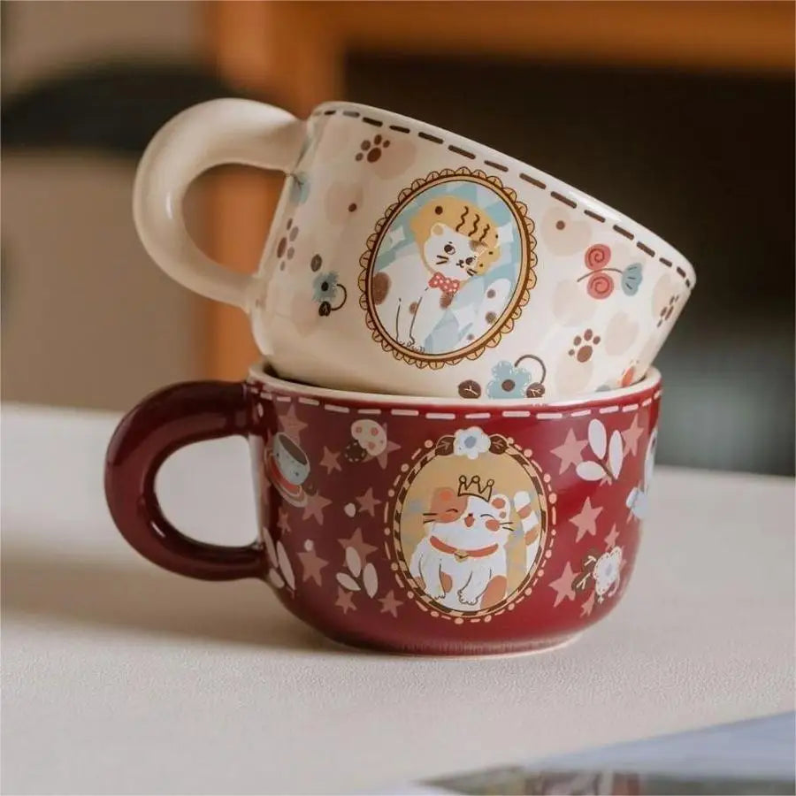 MeowLuck™ Vintage Ceramic Cup