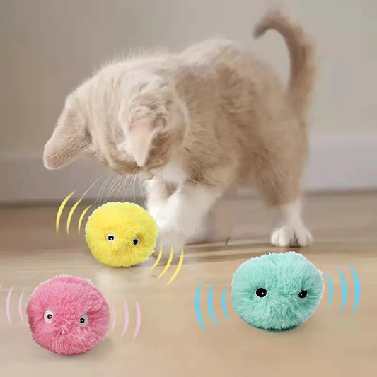 Meow Motion™ – Smart Interactive Cat Ball with Real Animal Sounds & Catnip Fun